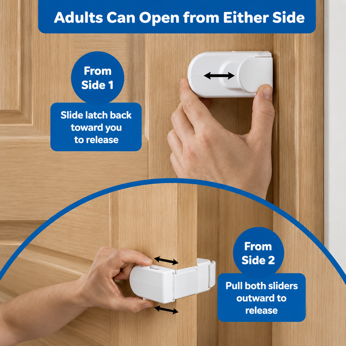 TinyShield LittleLock | Stop Your Children Curiosity Without Ripping Paint Off Doors.