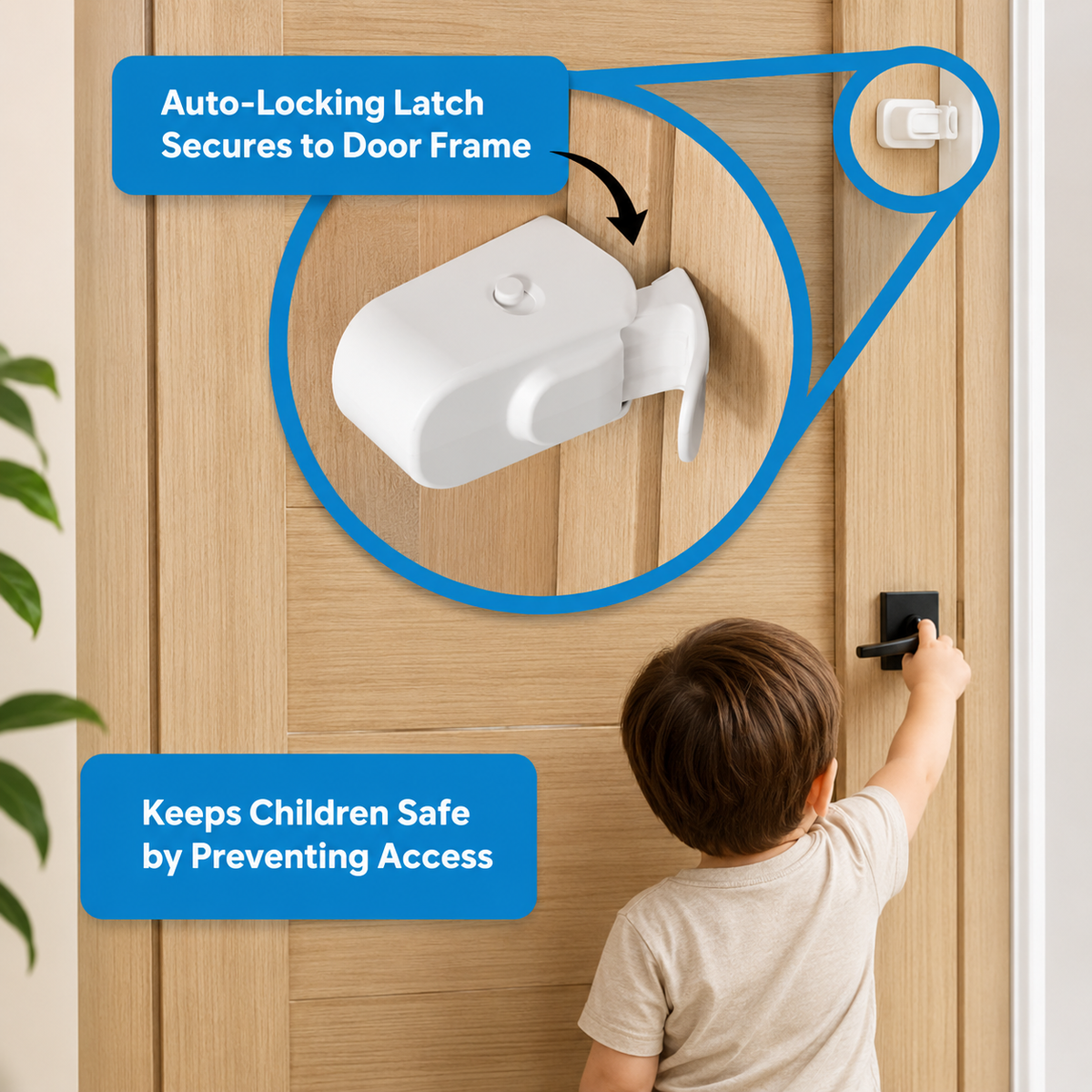 TinyShield LittleLock | Stop Your Children Curiosity Without Ripping Paint Off Doors.